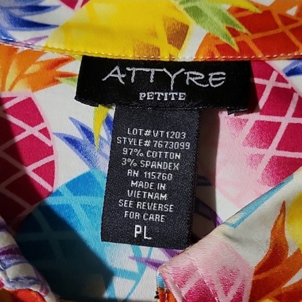 Attyre Pineapple Button Down Jacket - image 5